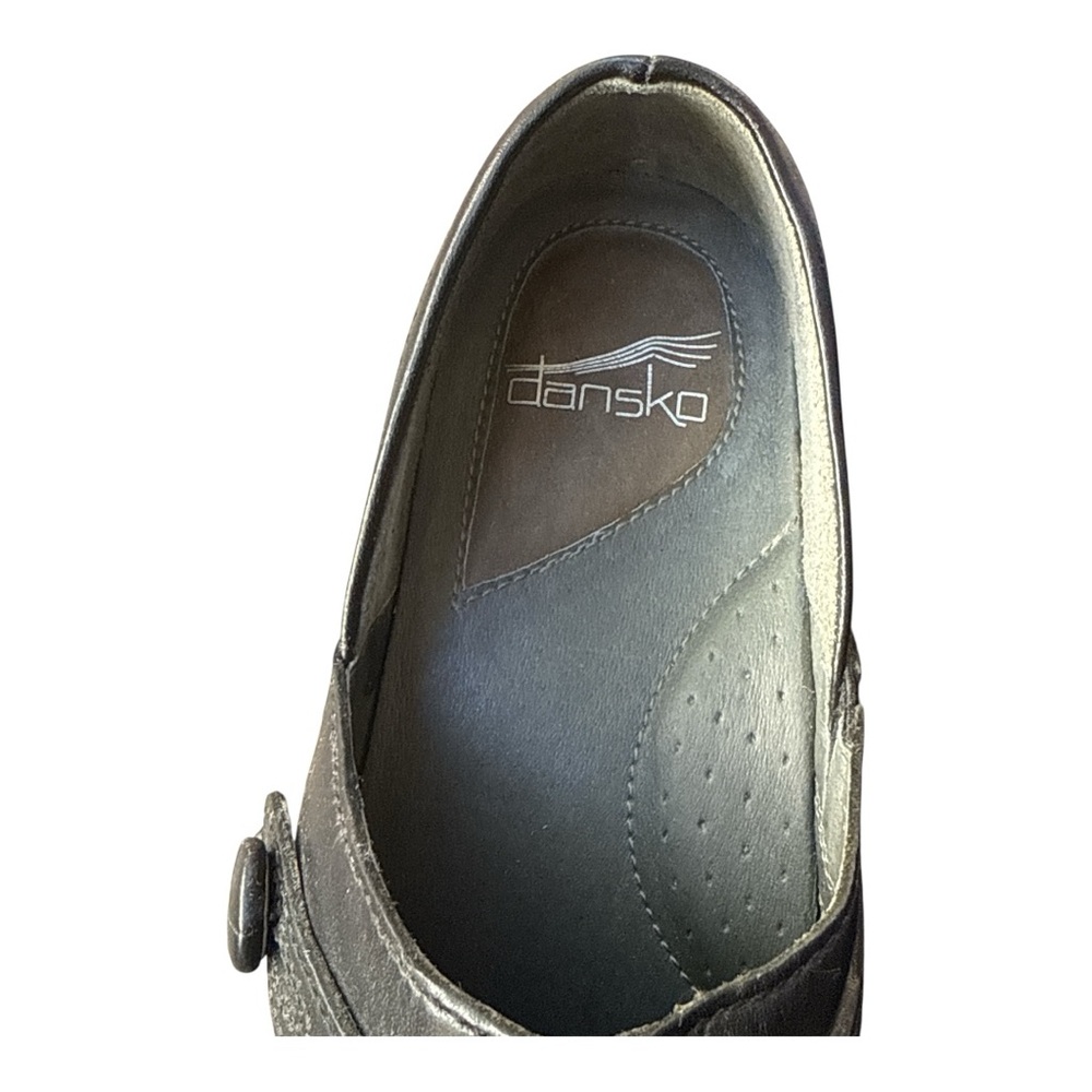 Dansko Women's Black Leather Clogs NWOT Size 40 Nursing, Doctor, Comfort - Picture 5 of 5